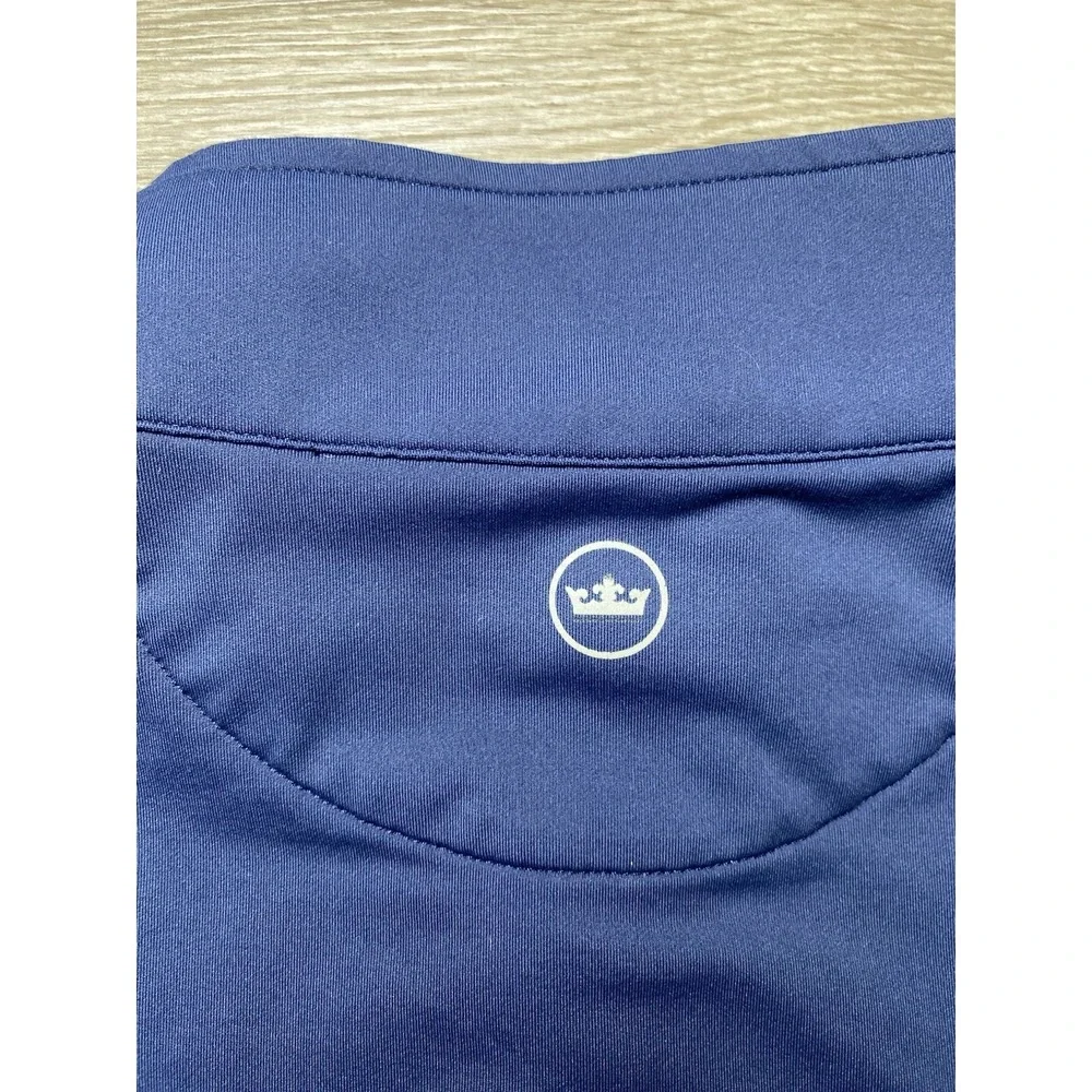 LARGE Peter Millar Galway Blue 1/4 Zip Golf Performance Dallas Country Club Vest